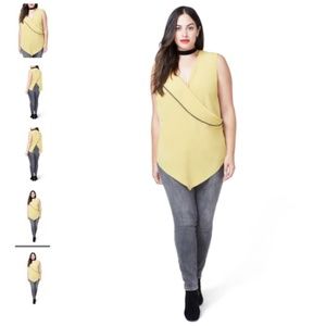 Plus Size Rachel Roy Envelope Top  Blouse 1X